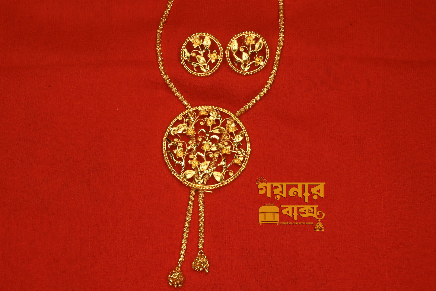 Mini floral round shaped Tie chain