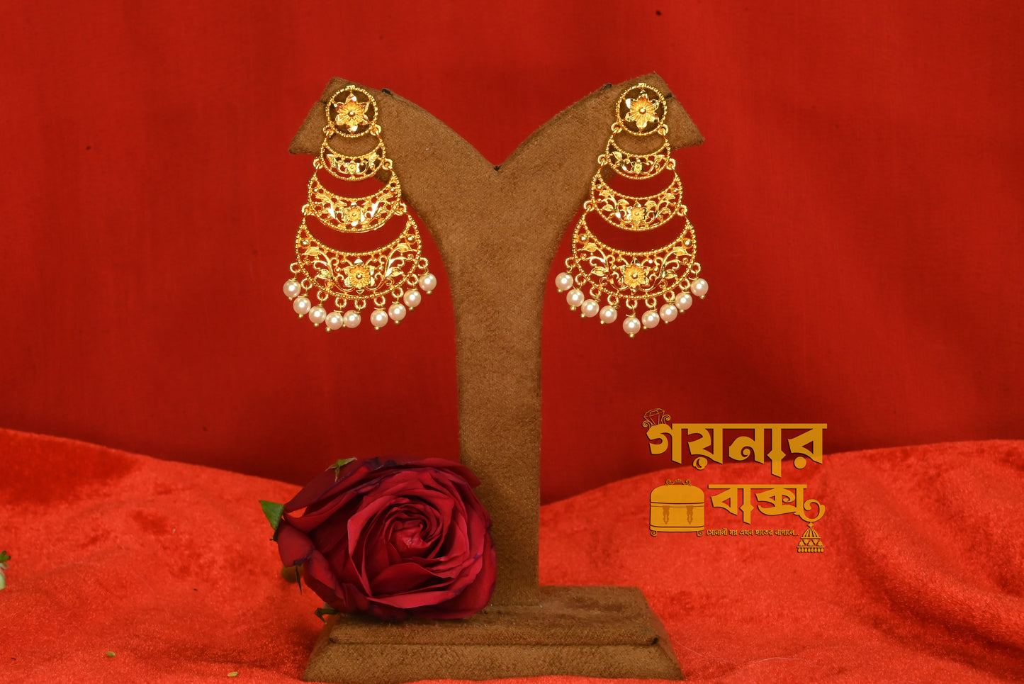 three layer half chandbala cultured pearl